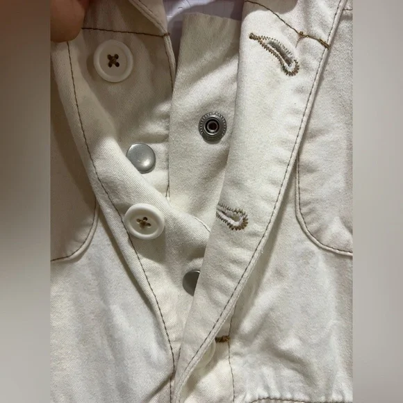 NWT Pistola White / Beige Parker Romper - Picture 8 of 8